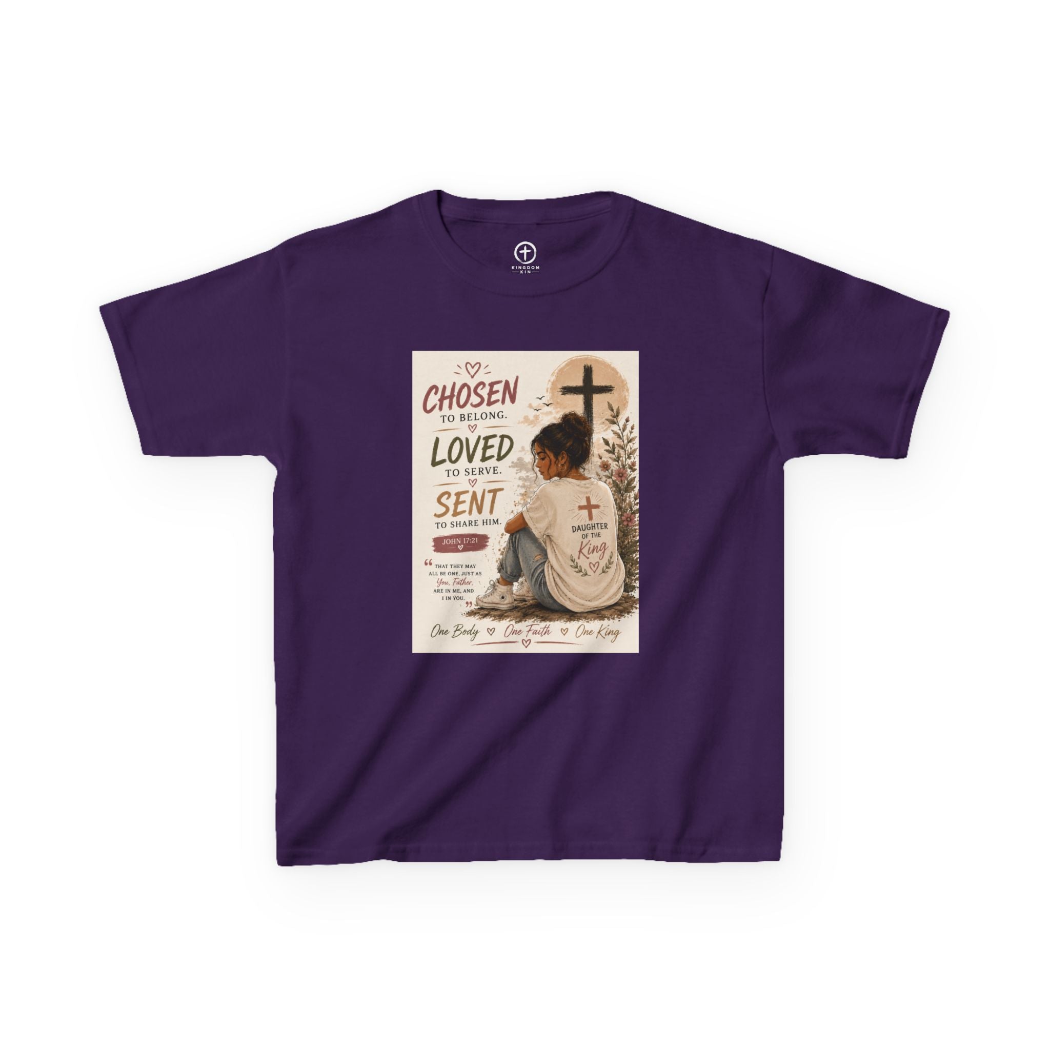 Kids Tee — "Chosen, Loved, Sent"