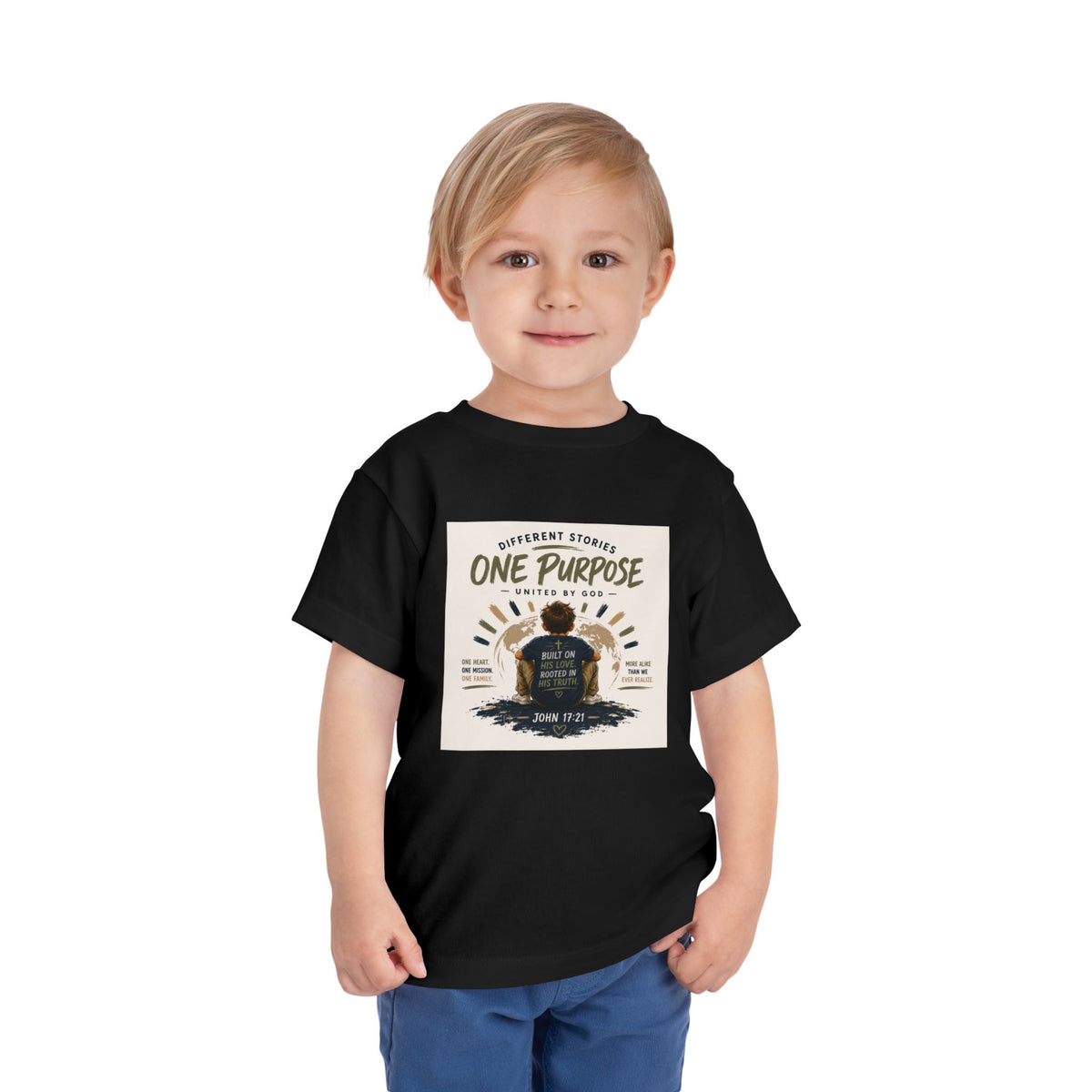 Toddler Tee — "One Purpose" Kids Shirt (John 17:21)