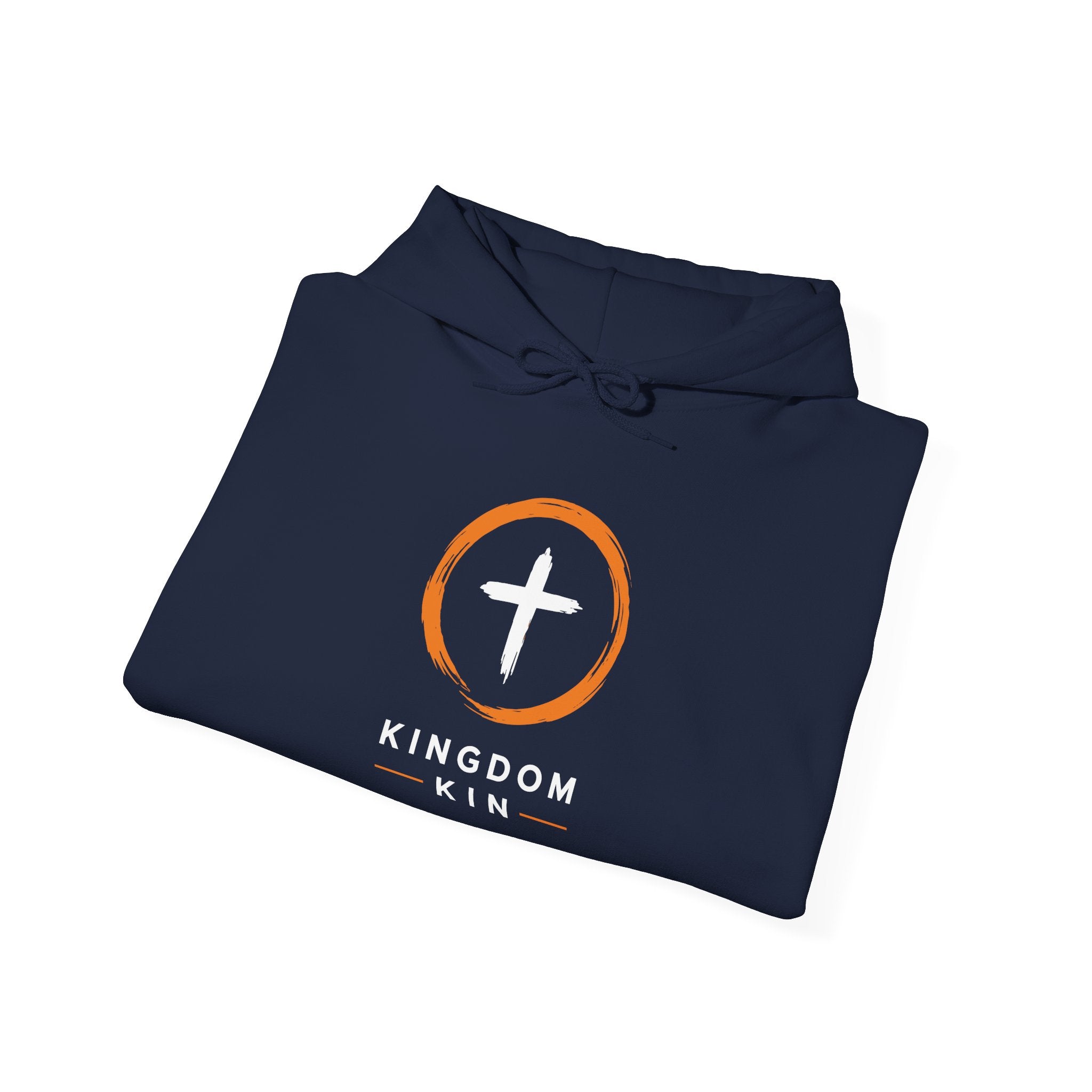 Kingdom Kin "ORANGE/WHITE" UNISEX HOODIE