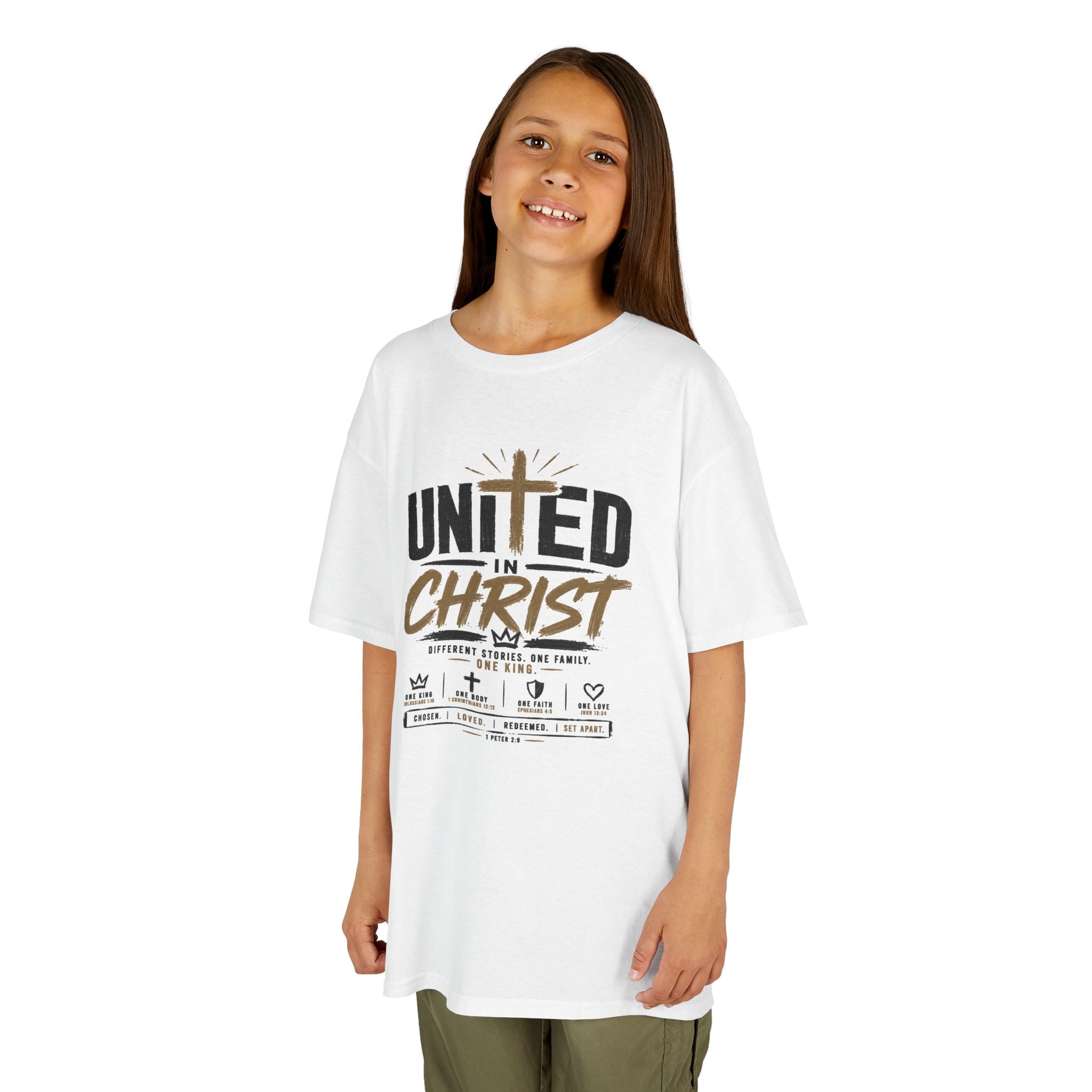 United in Christ Kids T‑Shirt