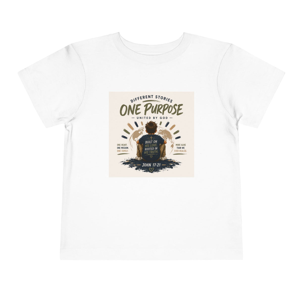 Toddler Tee — "One Purpose" Kids Shirt (John 17:21)