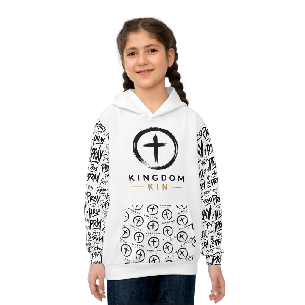Kingdom Kid Prayer Hoodie — Children's All-Over Print Hoodie