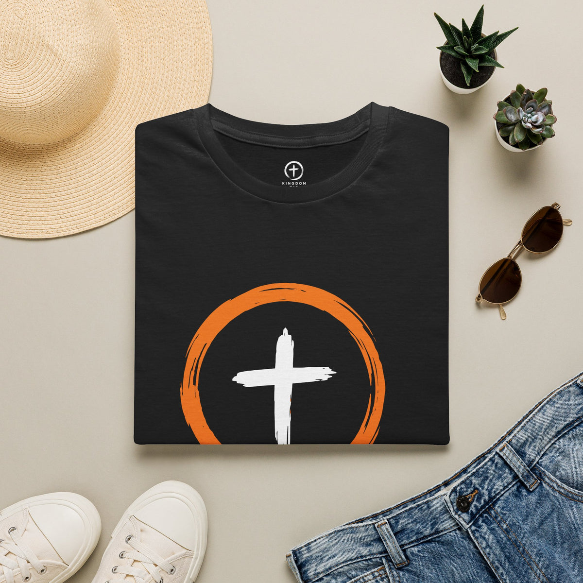 Kingdom Kin "ORANGE/WHITE" UNISEX T-Shirt