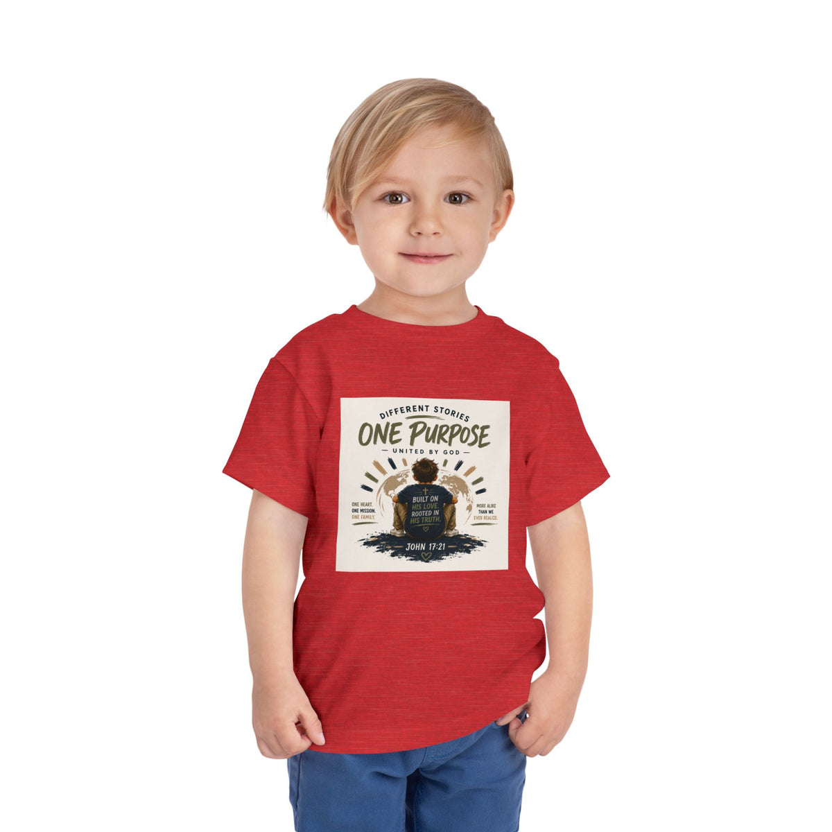 Toddler Tee — "One Purpose" Kids Shirt (John 17:21)