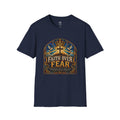 Faith Over Fear T‑Shirt — Stained Glass Cross Tee