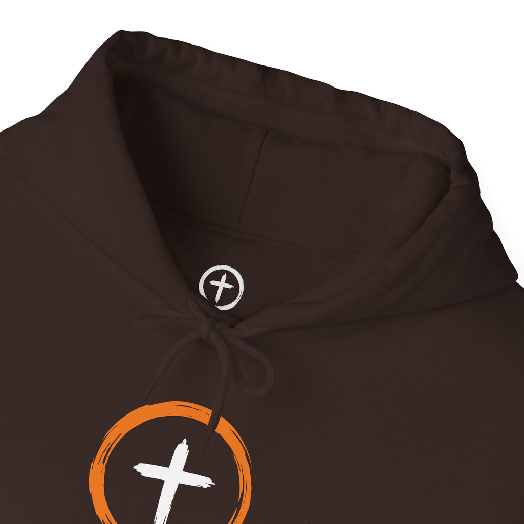 Kingdom Kin "ORANGE/WHITE" UNISEX HOODIE