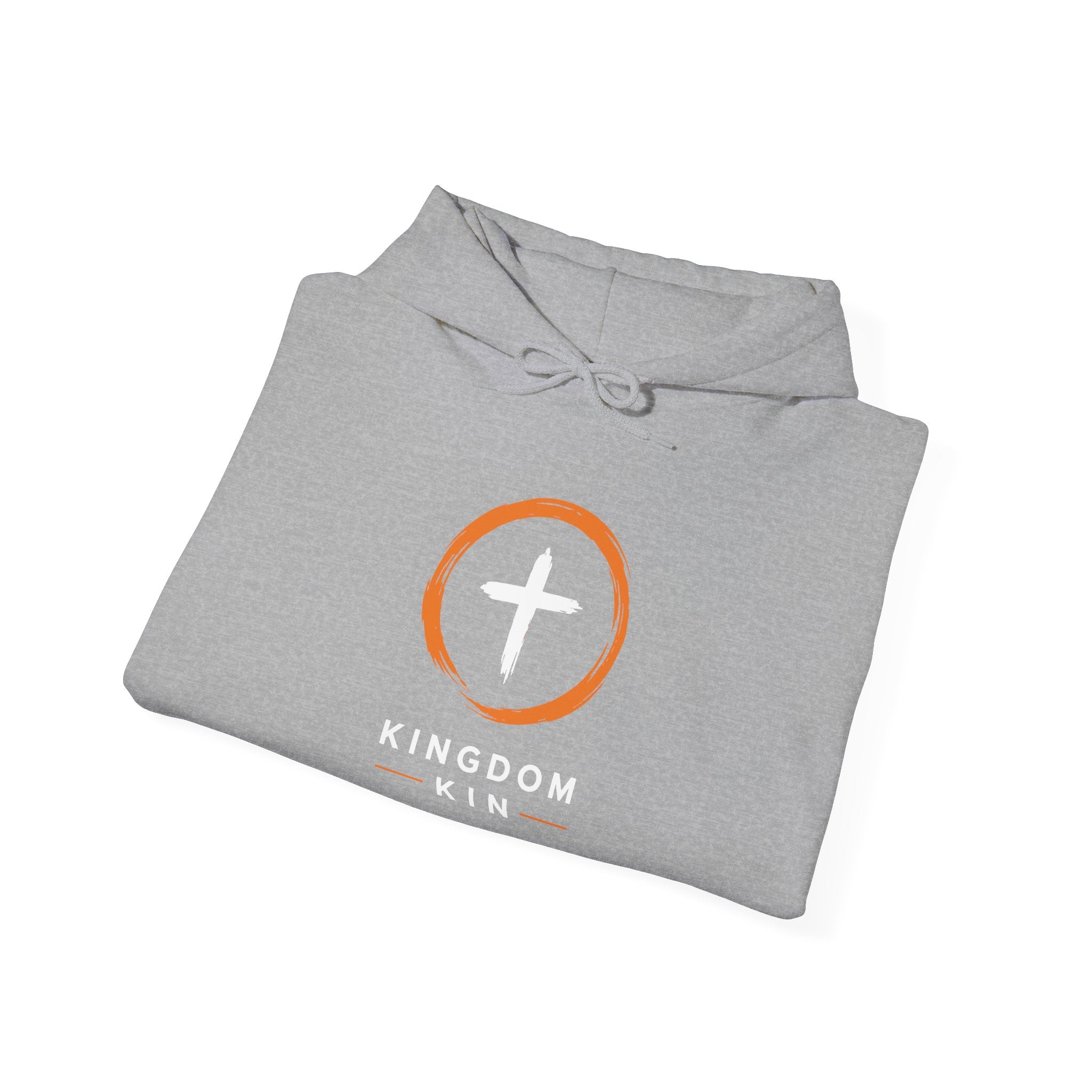 Kingdom Kin "ORANGE/WHITE" UNISEX HOODIE