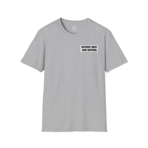 "Different Sheep. Same Shepherd." Minimal Tee