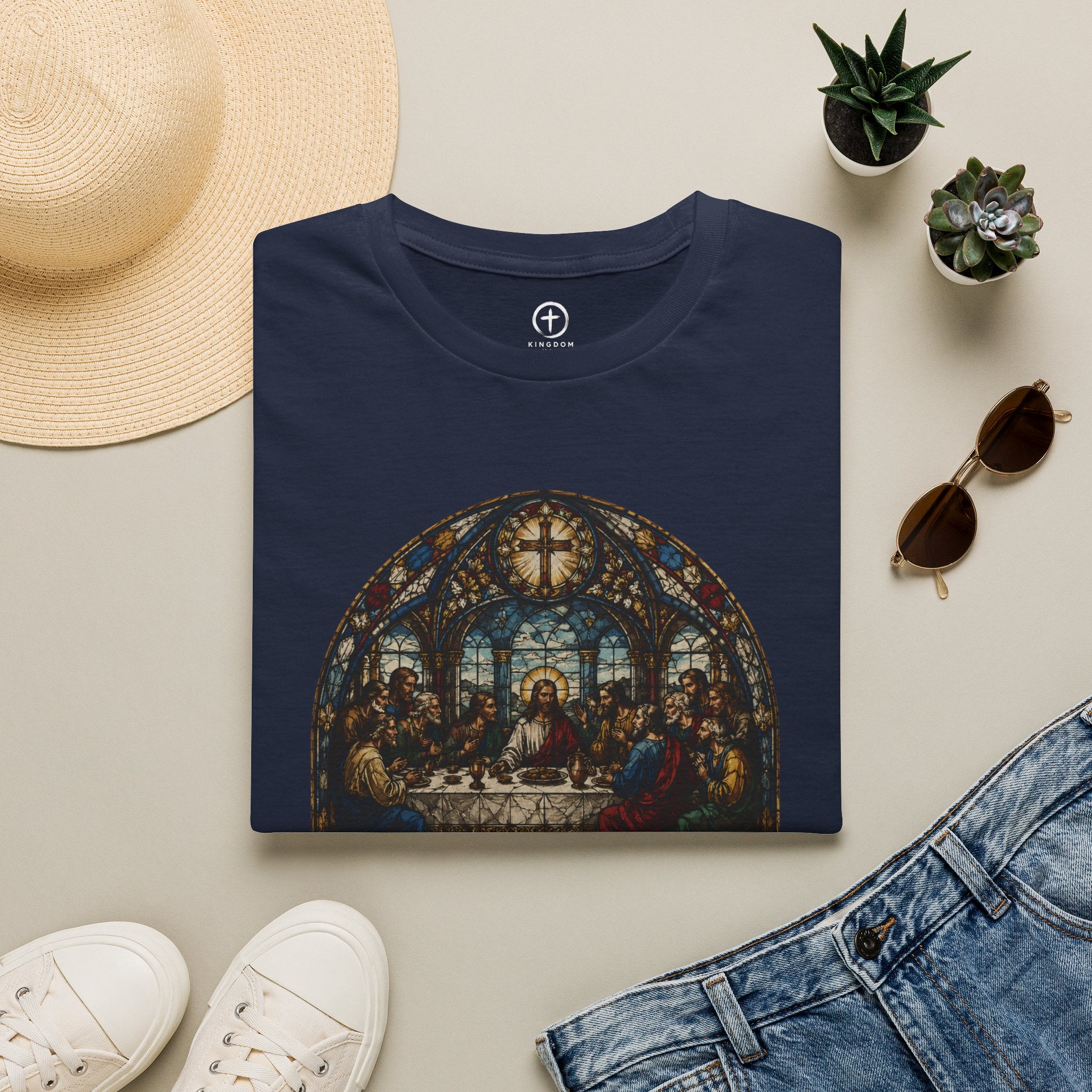 The Last Supper Stained Glass T-Shirt — He Came
