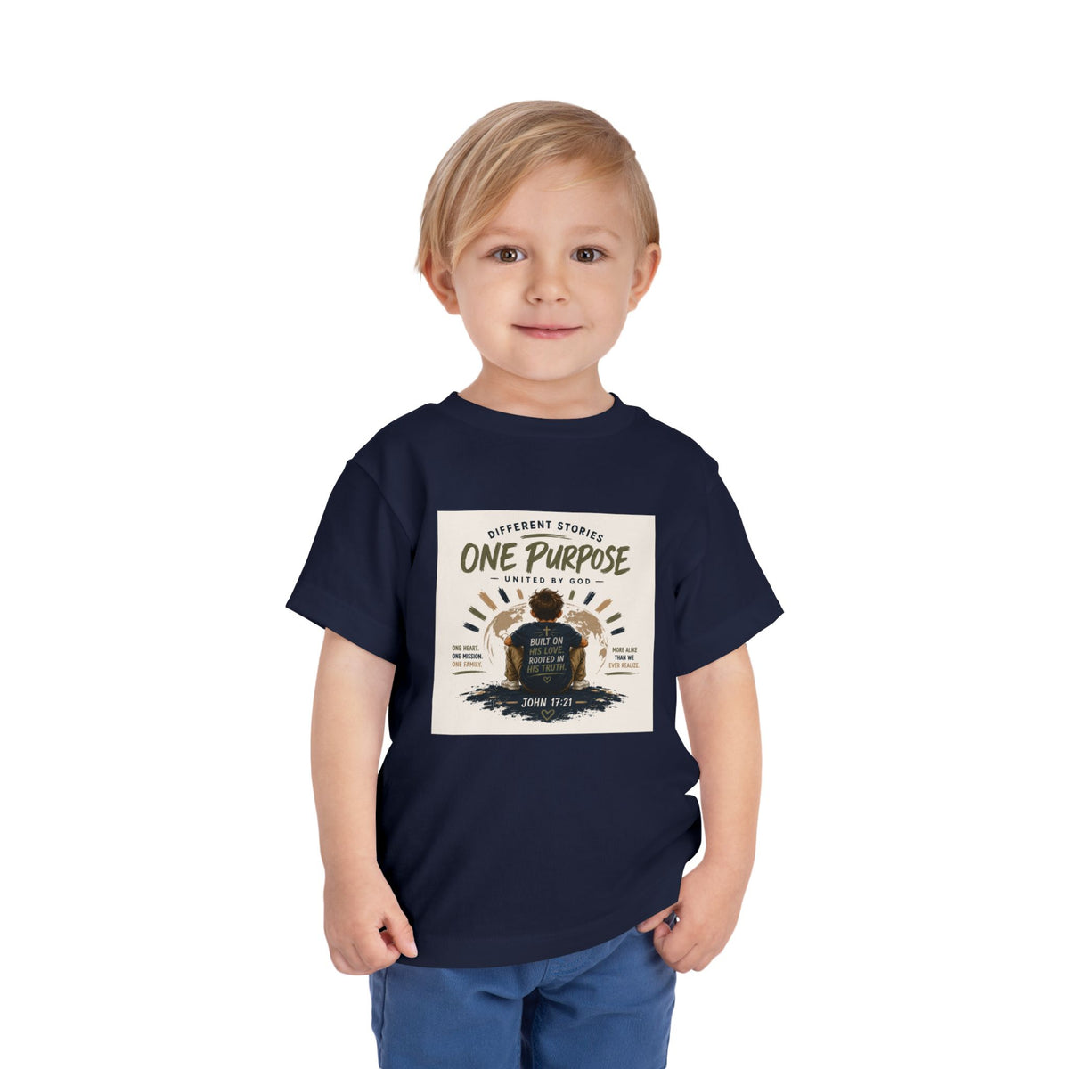 Toddler Tee — "One Purpose" Kids Shirt (John 17:21)