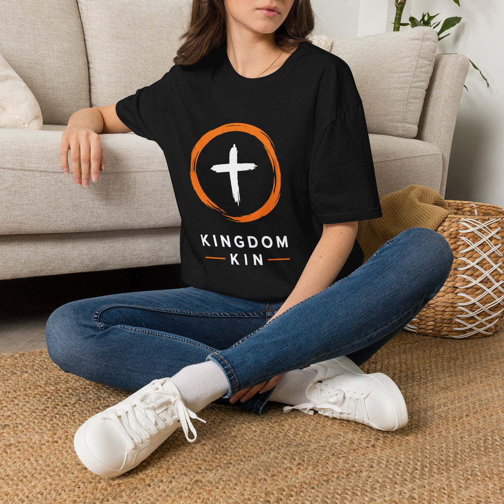Kingdom Kin "ORANGE/WHITE" UNISEX T-Shirt