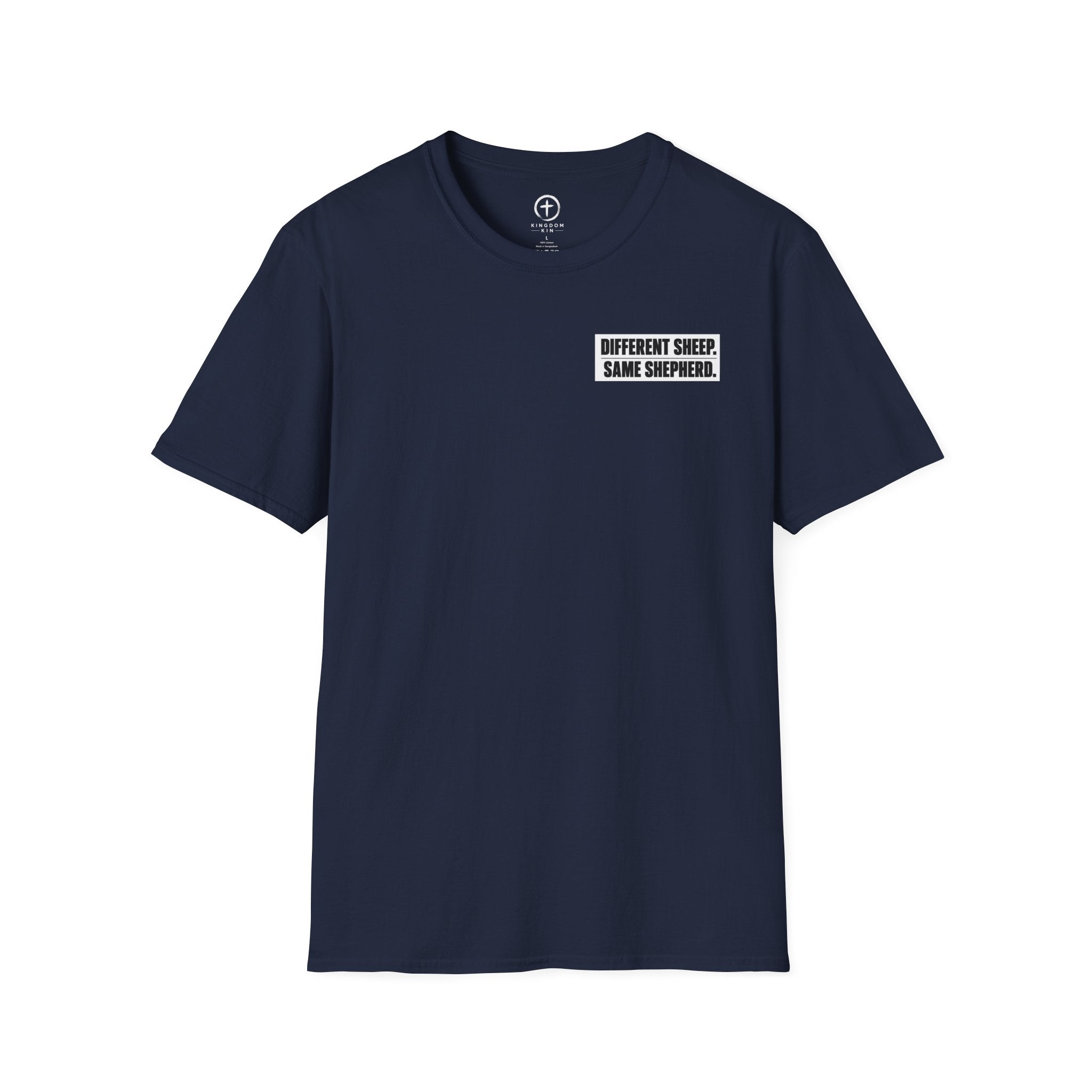 "Different Sheep. Same Shepherd." Minimal Tee