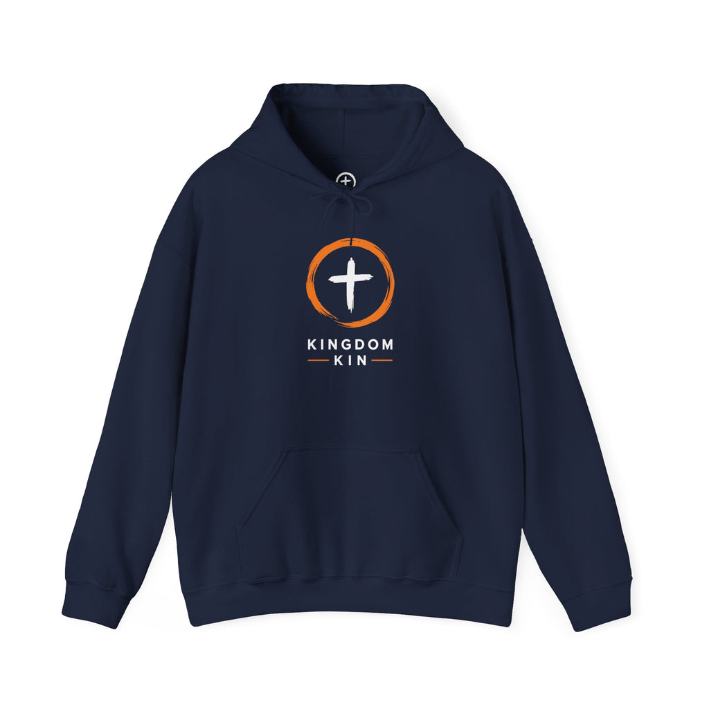 Kingdom Kin "ORANGE/WHITE" UNISEX HOODIE
