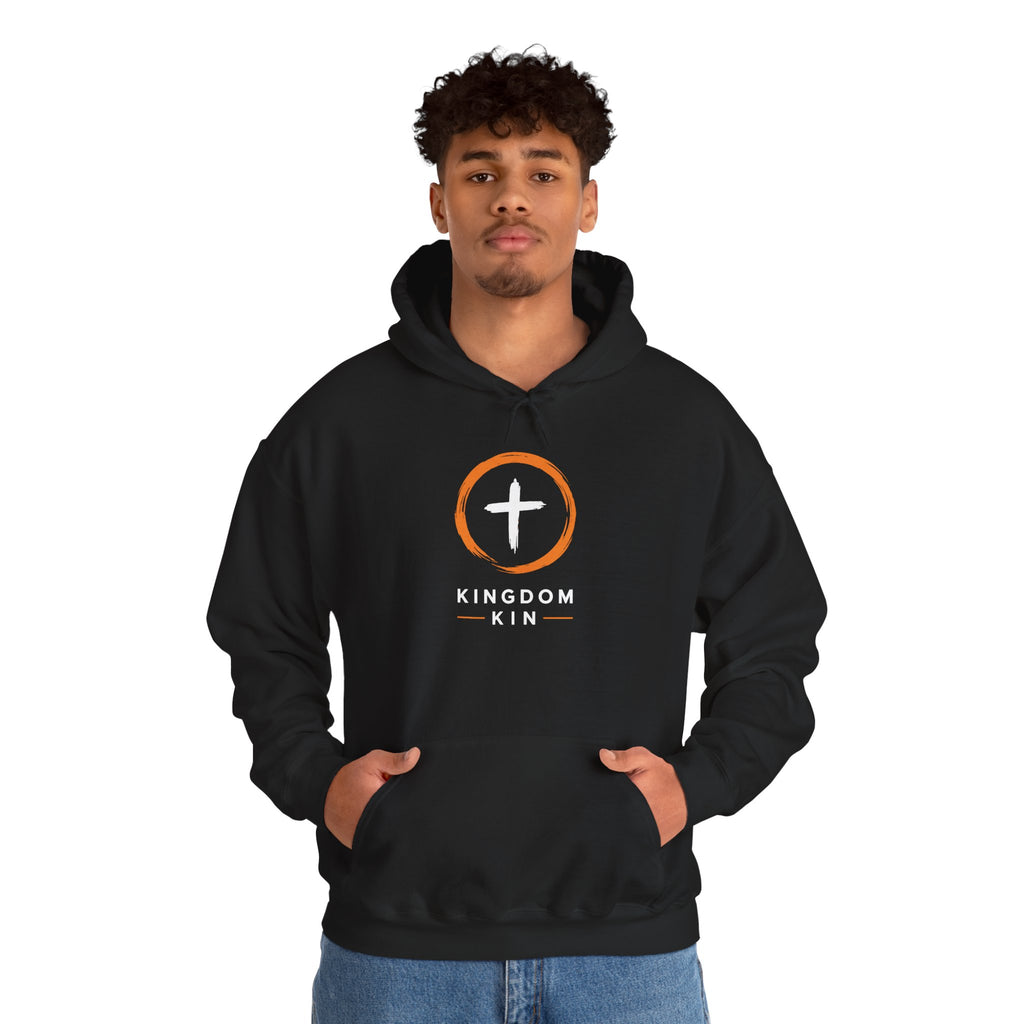 Kingdom Kin "ORANGE/WHITE" UNISEX HOODIE