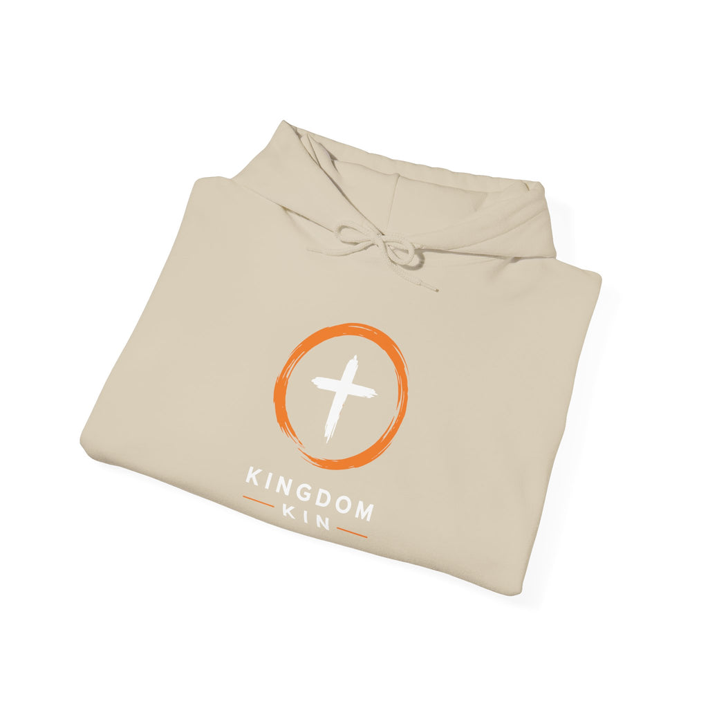Kingdom Kin "ORANGE/WHITE" UNISEX HOODIE