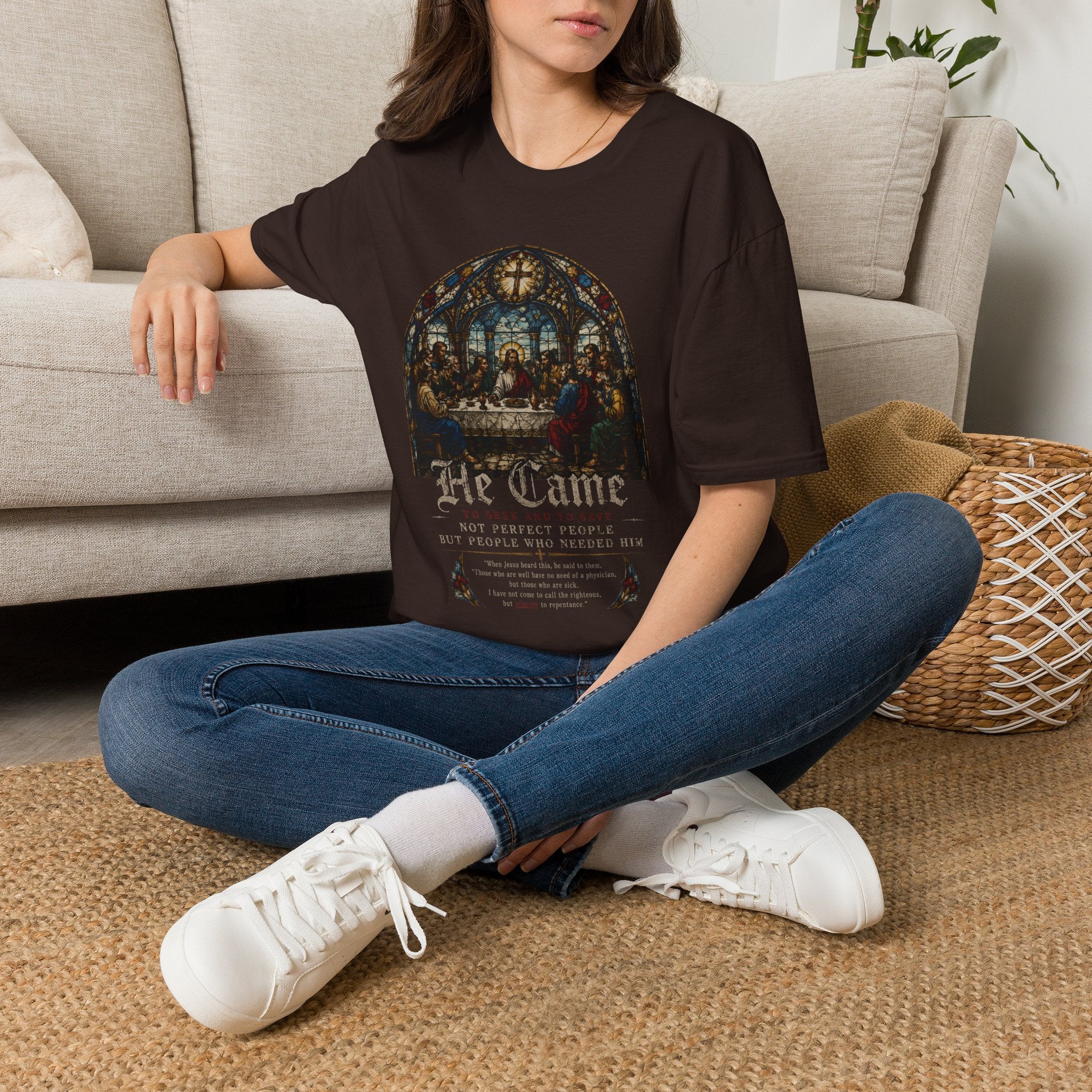 The Last Supper Stained Glass T-Shirt — He Came