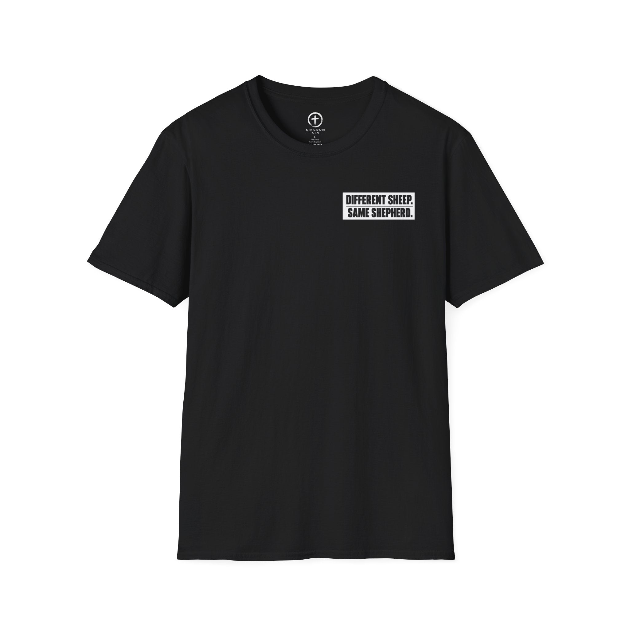 "Different Sheep. Same Shepherd." Minimal Tee