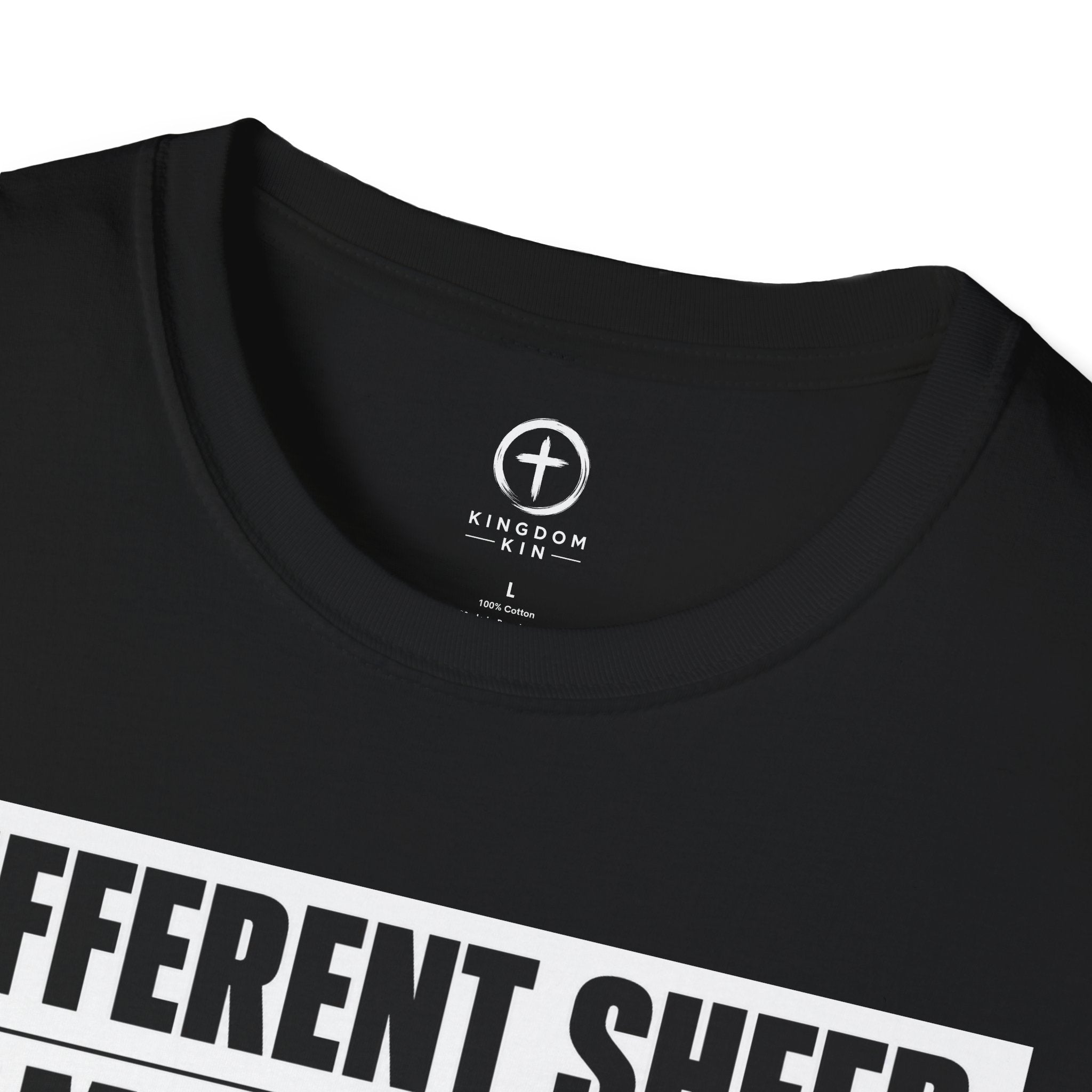"Different Sheep. Same Shepherd."  Tee