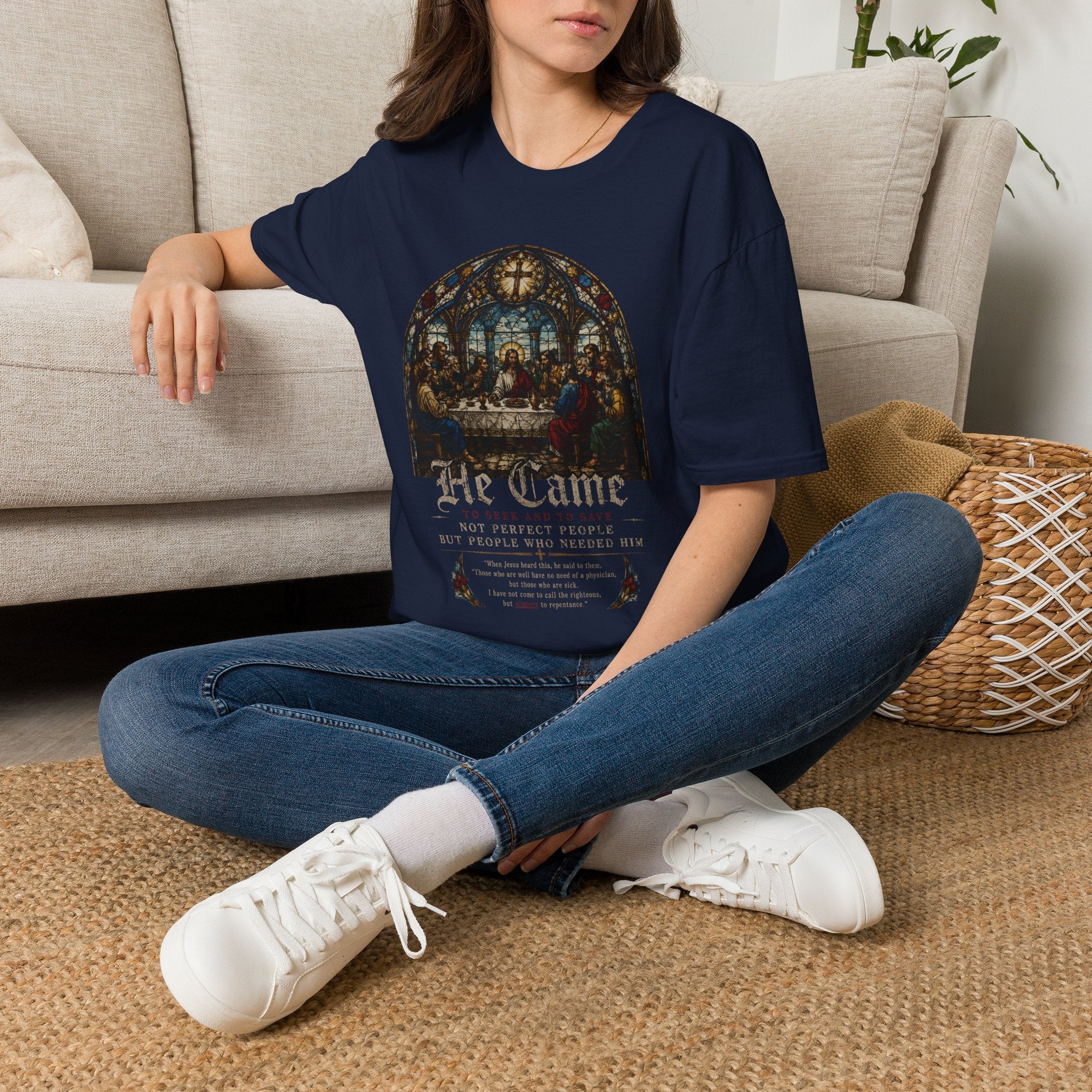 The Last Supper Stained Glass T-Shirt — He Came