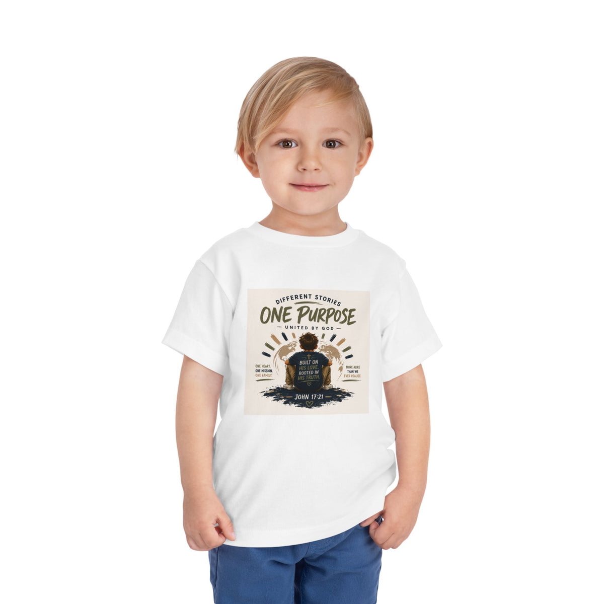 Toddler Tee — "One Purpose" Kids Shirt (John 17:21)