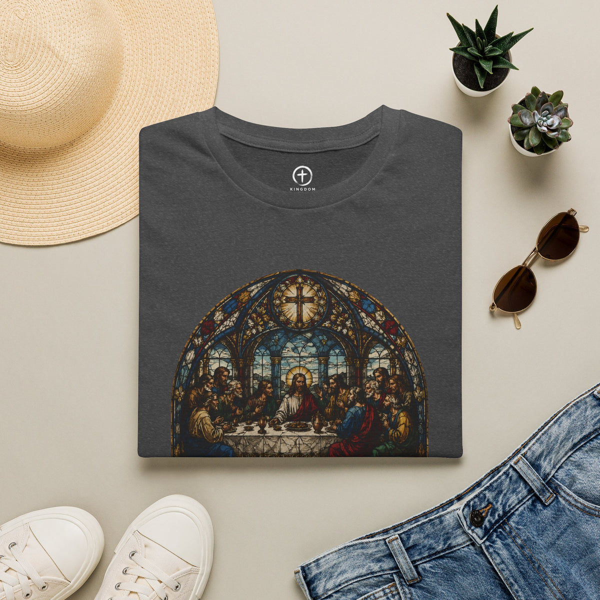 The Last Supper Stained Glass T-Shirt — He Came