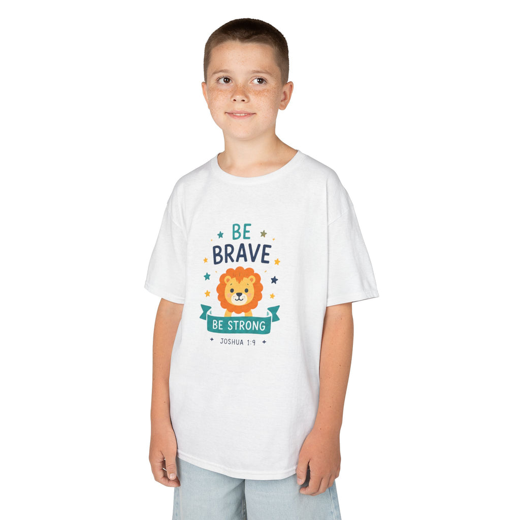 "Be Brave, Be Strong" Lion Boy's T Shirt