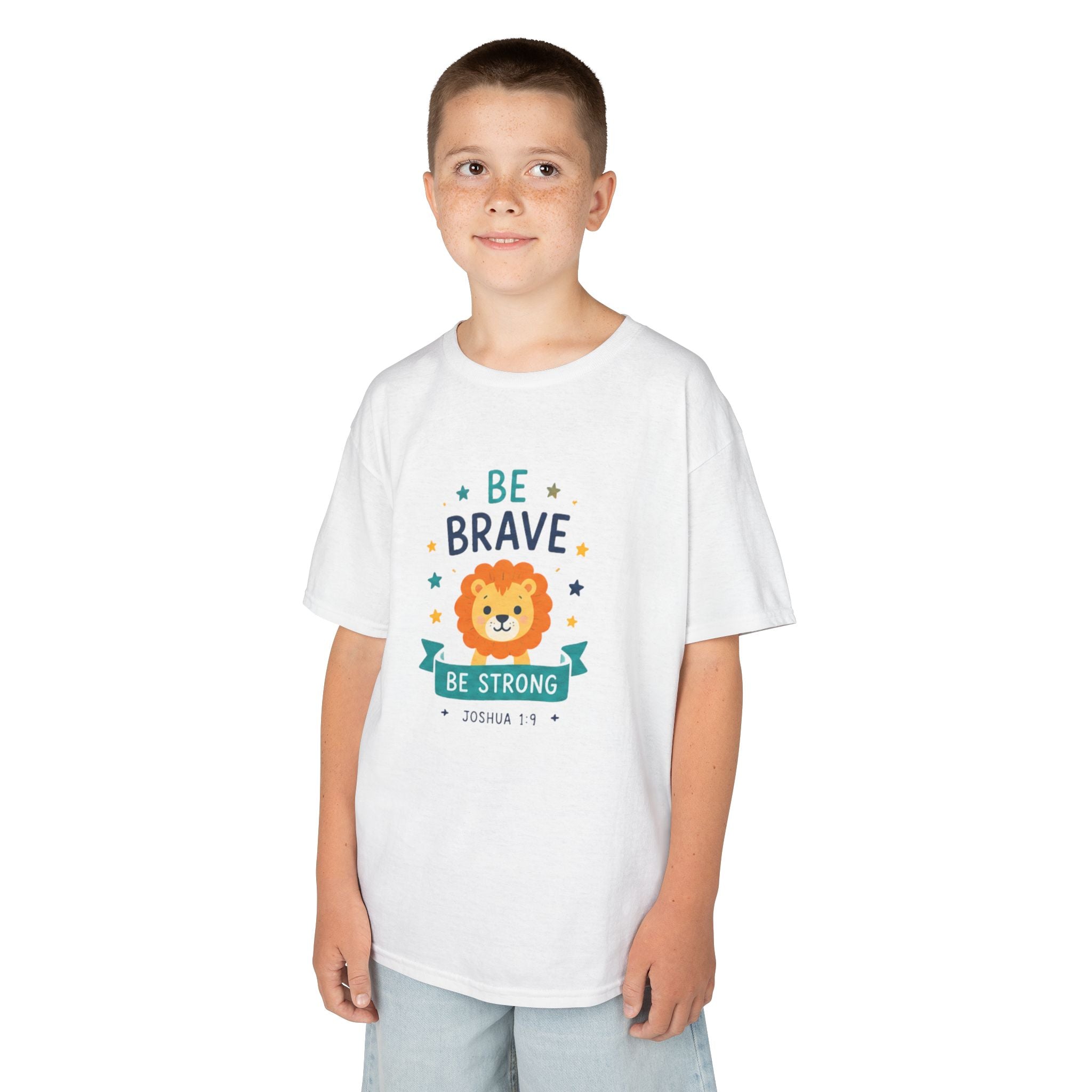 "Be Brave, Be Strong" Lion Boy's T Shirt