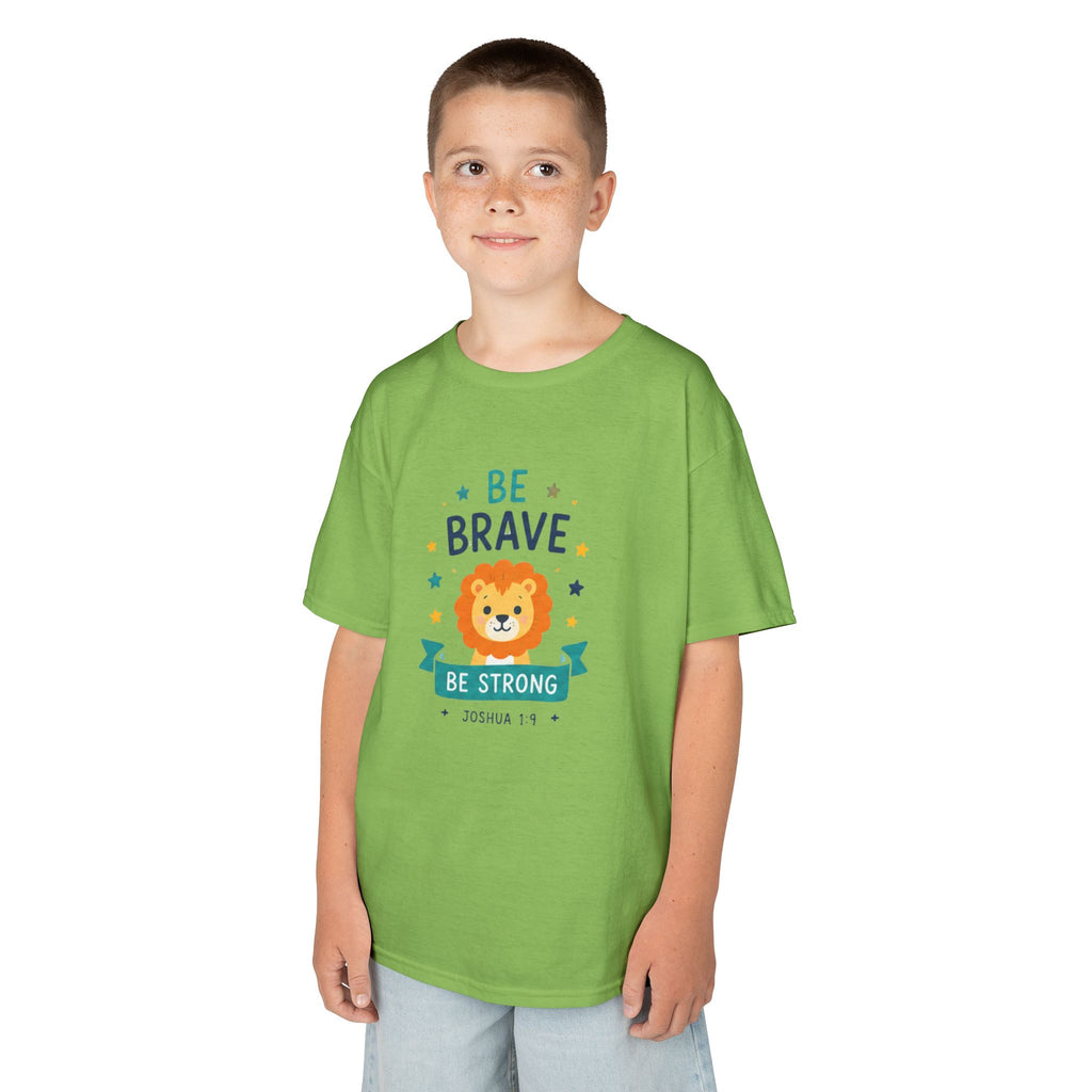"Be Brave, Be Strong" Lion Boy's T Shirt