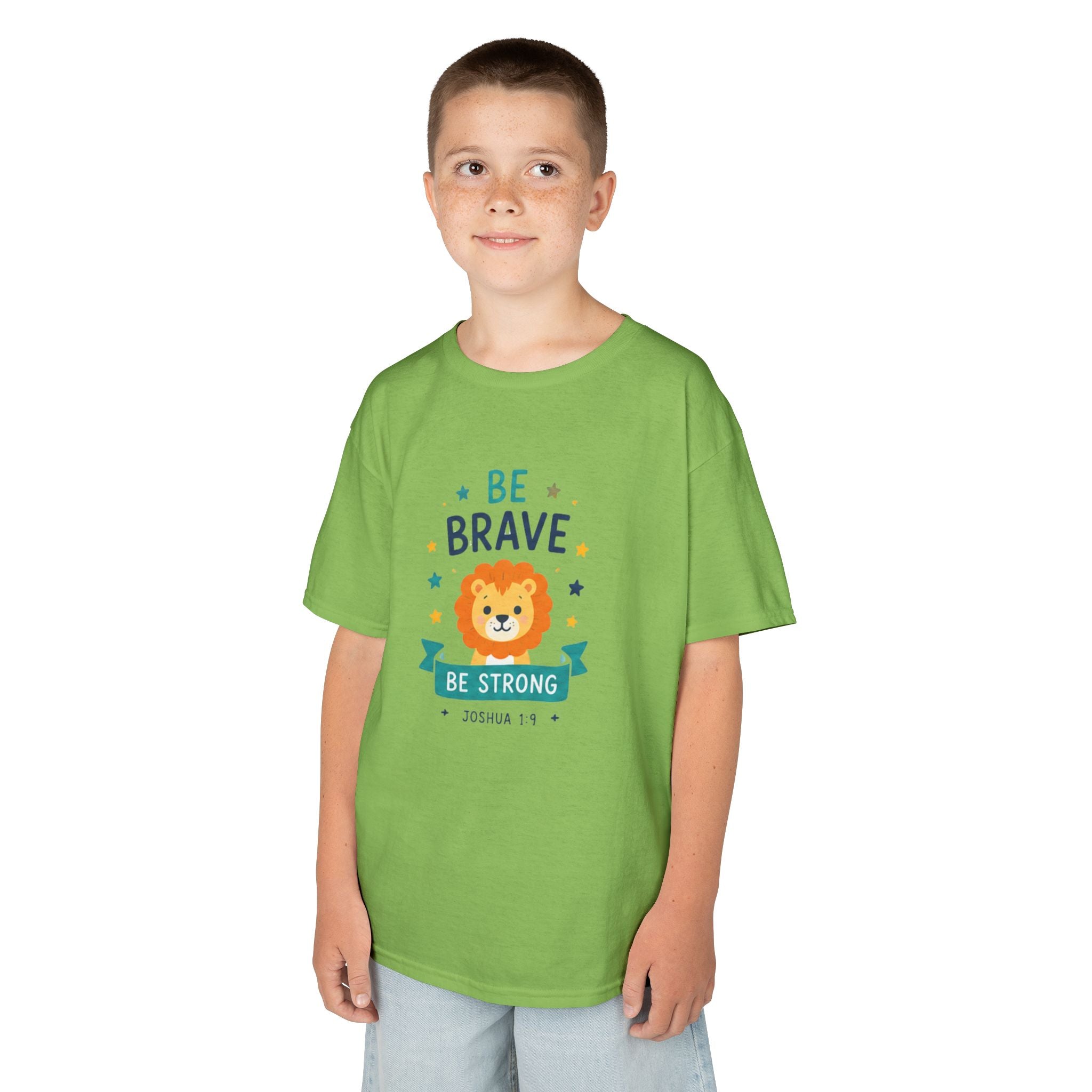 "Be Brave, Be Strong" Lion Boy's T Shirt