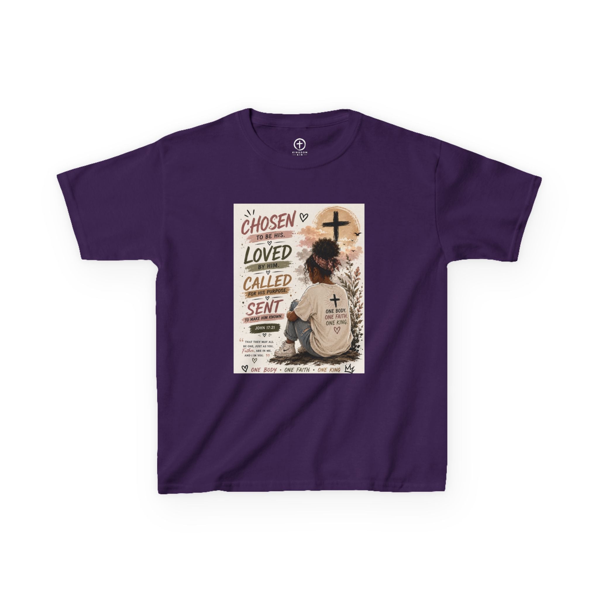 Kids Tee — "Chosen Loved Called Sent"