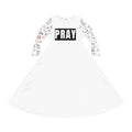 One Body dress with Pray across the front