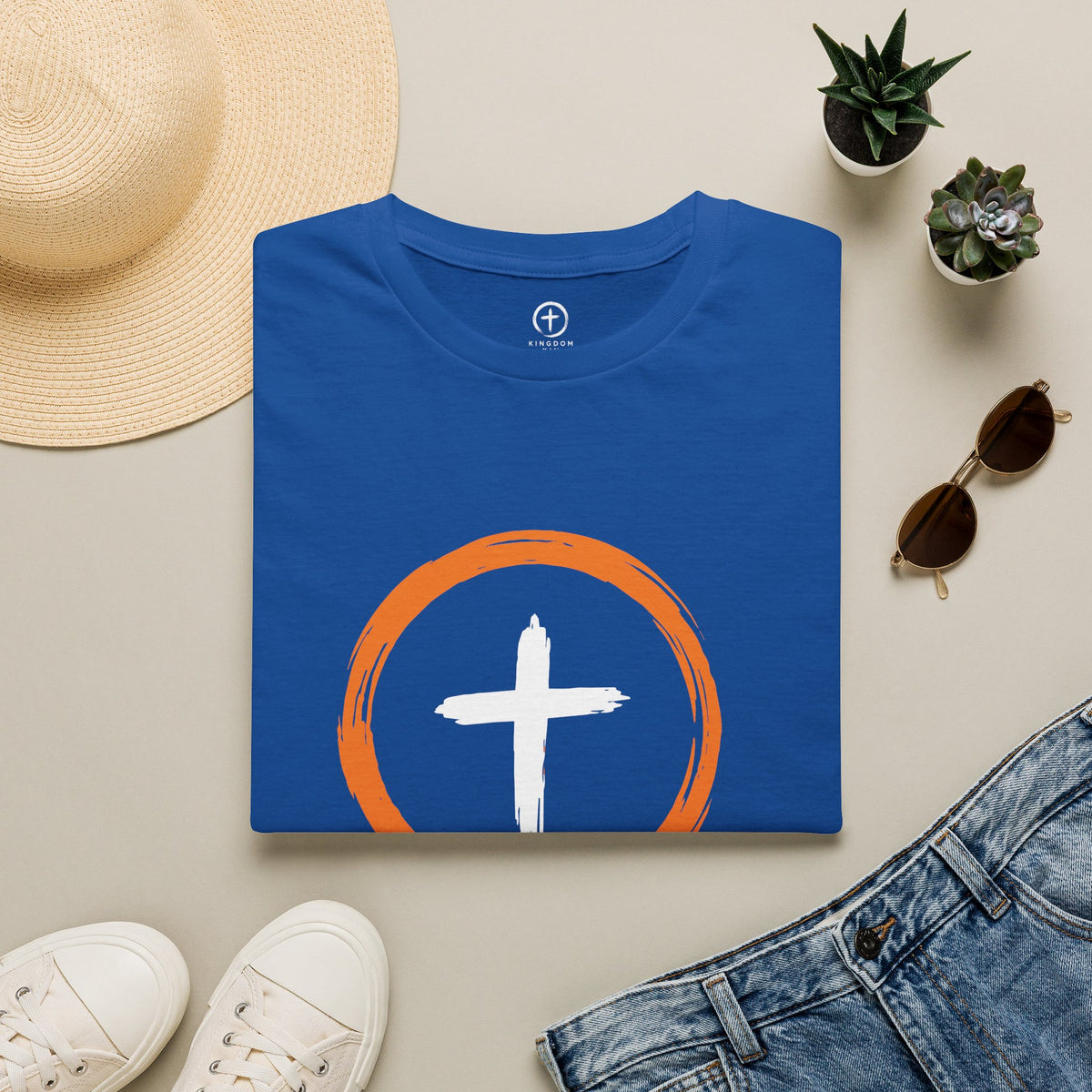 Kingdom Kin "ORANGE/WHITE" UNISEX T-Shirt