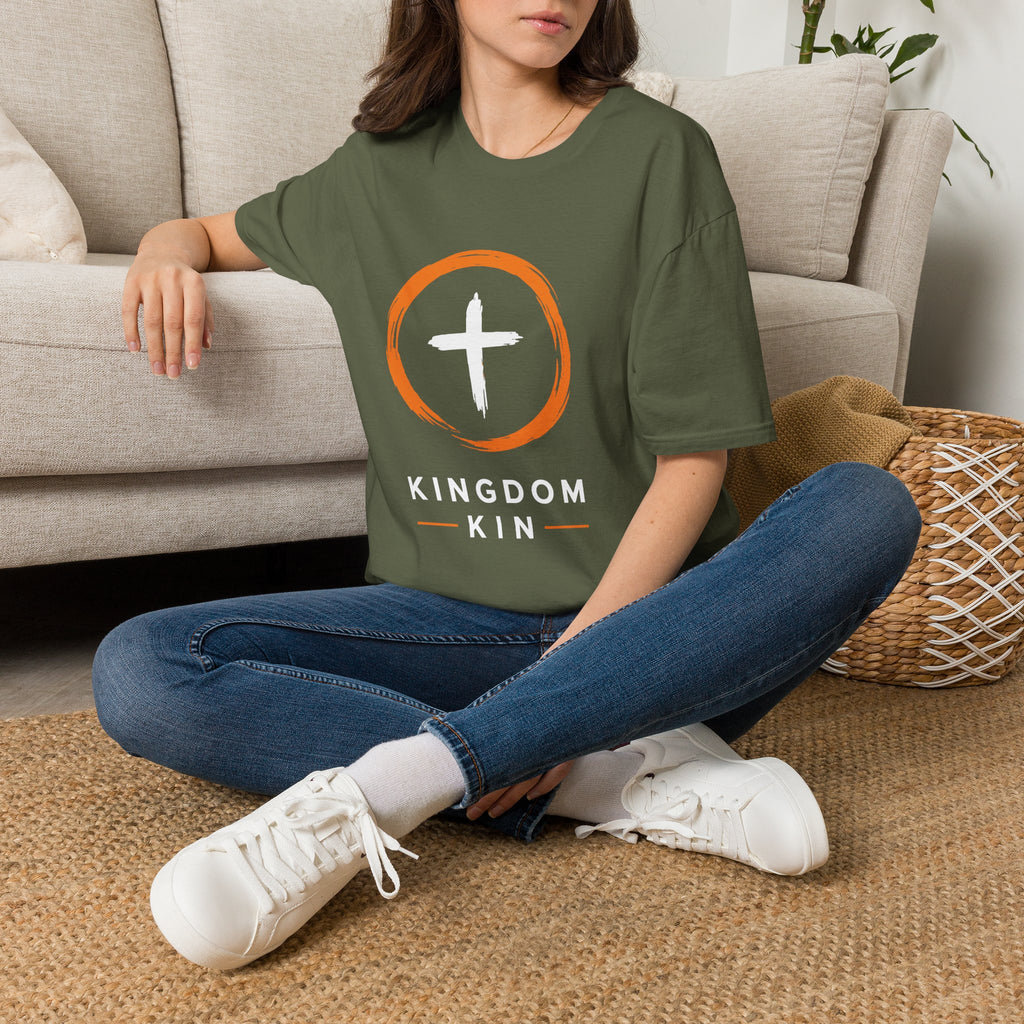 Kingdom Kin "ORANGE/WHITE" UNISEX T-Shirt